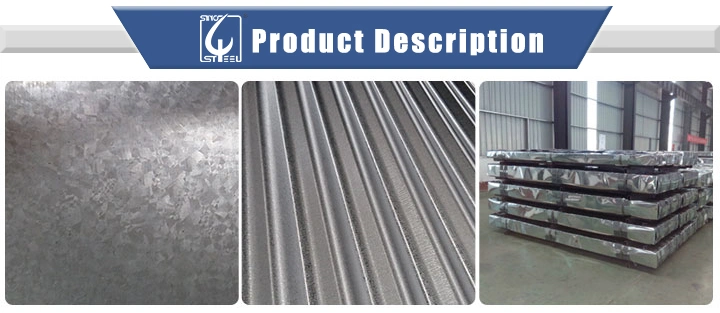 Dx51 26 Gauge Galvanized Steel Sheet Flooring Tile Roofing Sheets