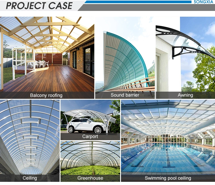 4X8 Sheet Plastic Hollow Roof Polycarbonate Sheet