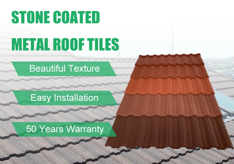 Metal Roofing Sheets of New Zealand Stone Granules Coated Roofing Tile