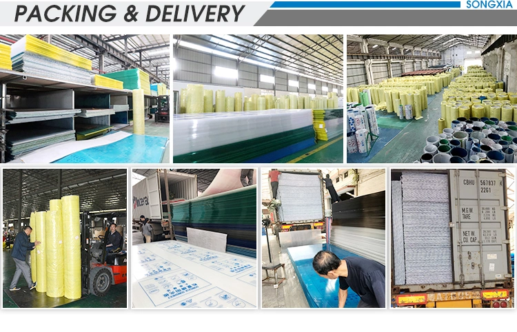 Double Wall Polycarbonate Roofing PC Plastic Material Roofing Hollow Sheet
