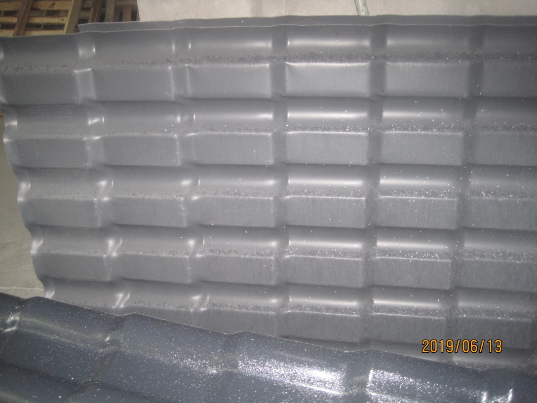 Corrugated PVC Resin Synthetic Roofing Sheet, Interlocking Plastic Resin Roof Tile