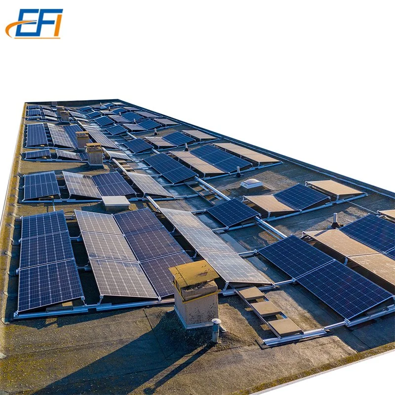 Solar Concrete Flat Roof Mounting Solar Flat Roof Ballast Mounting Structure