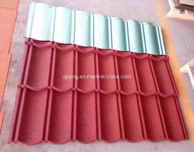 Color Sand Chips Roofing Metal Sheets in Ethiopia Kenya Nigeria, Cheap Prices Durable Lightweight Roman Roofing Sheets for Houses