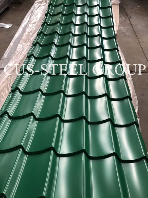 Dx51d Manufacturer Glazed Roofing Tile / Step Prepainted Roofing Sheet Ral5015