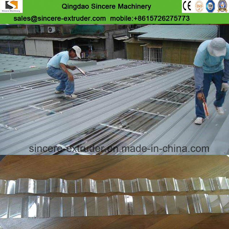 PVC Corrugated Roofing Transparent/Translucent Sheet Extrusion Line