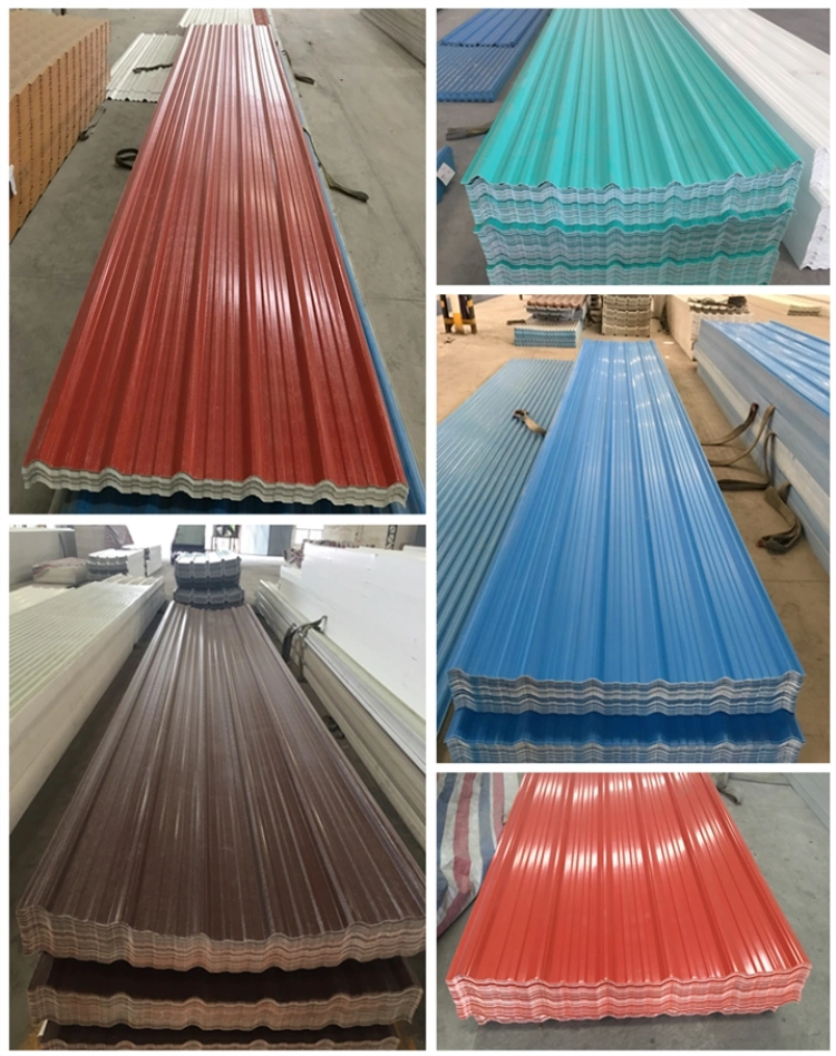 Anti Corrosion Heat Insulated ASA PVC Corrugated UPVC Roof Sheet for Prefabricated House