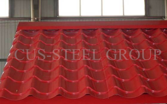 Dx51d Manufacturer Glazed Roofing Tile / Step Prepainted Roofing Sheet Ral5015