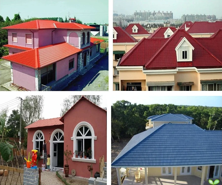 Chinese Economic ASA PVC Plastic Roof Tile for House Building Materials Corrugated Roof Sheet Colombia Apvc Spanish Roof Tile