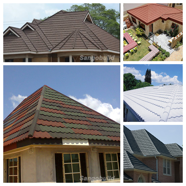 Home Roof Materials Roof Tile Mongolia/Nigeria/Kenya/Ghana/Oman Stone Coated Metals Corrugated Sheets