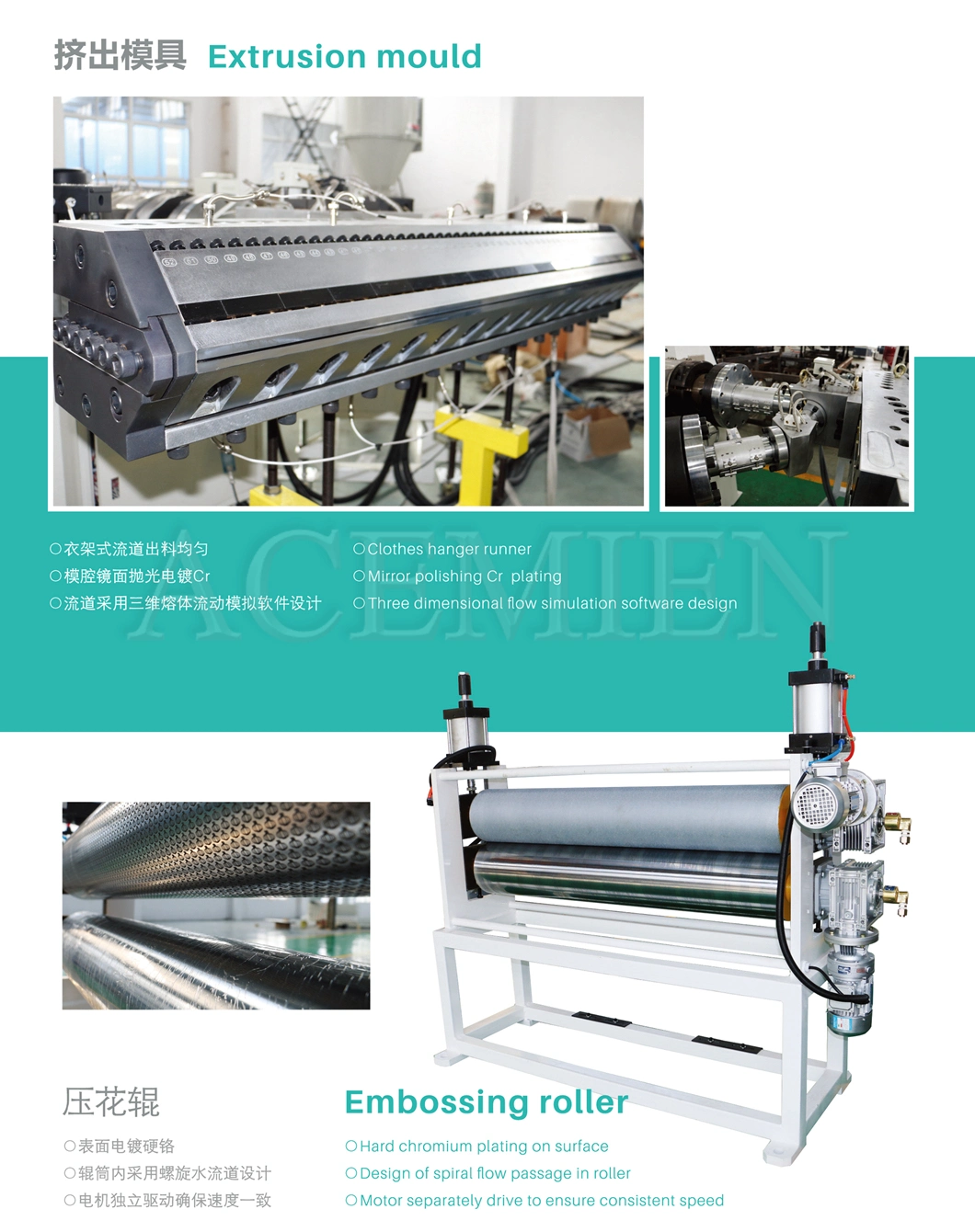 PVC and ASA Plastic Glazed Corrugated Roofing Sheet Tile Making Machinery