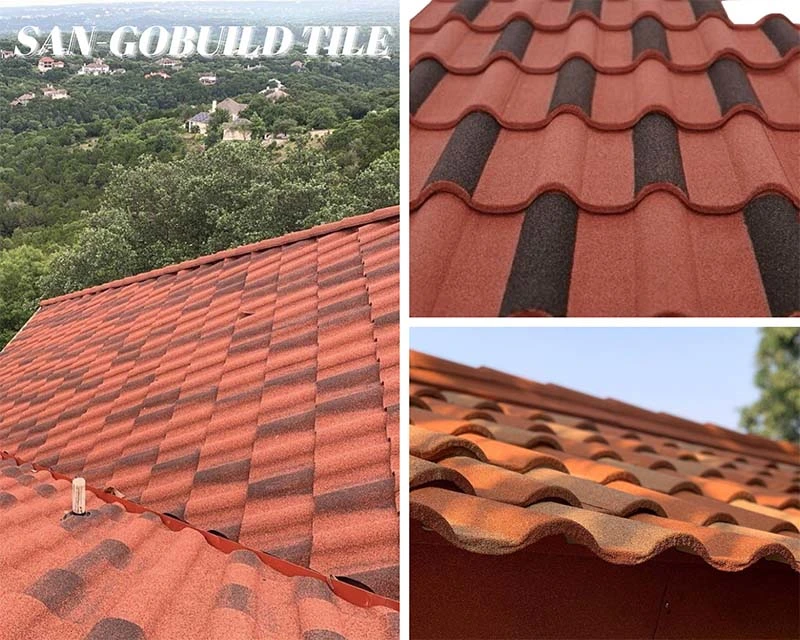 Building Material Roof Tile Stone Coated Roofing Sheet Golan Metal Sheet Corrugated Steel Sheet