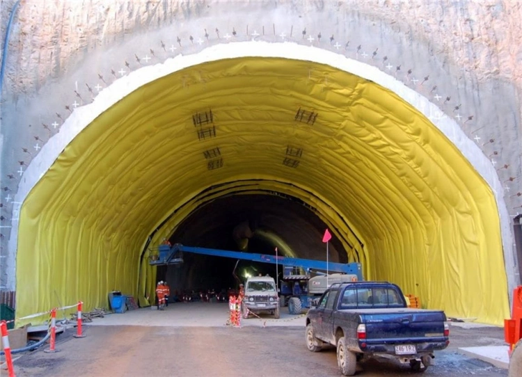 Metro Road Tunnel Concrete Waterproof PVC Roof Sheet