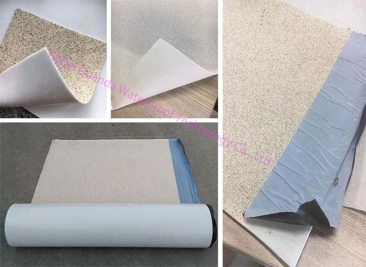 1.5mm White Sandstunnel Construction High Polymer Waterproof Adhesive Sheet