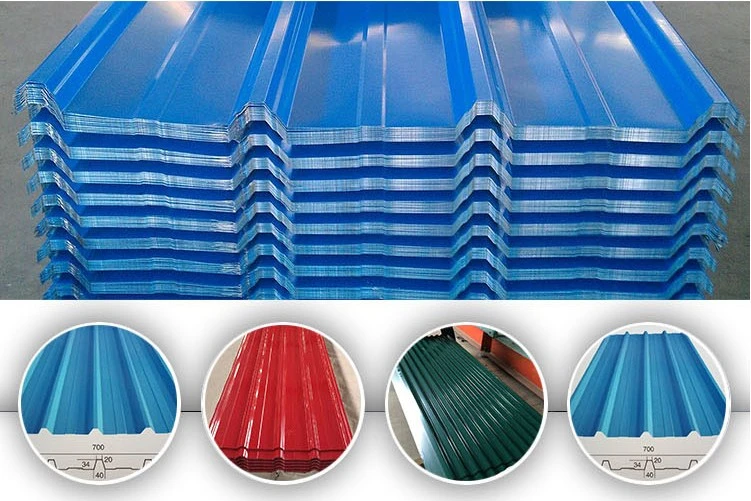Colorful Coated Metal Roofing Building Material Tata Steel Roof Sheet Prices