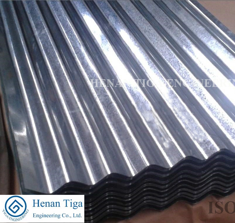 Hot Dipped Trapezoidal Galvanized Steel Roofing Sheets / Zinc Coated Steel Roofing Sheets