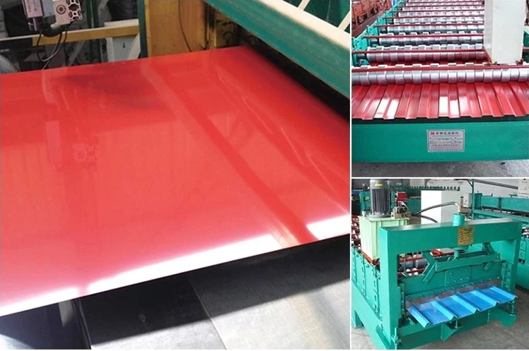 Colorful Coated Metal Roofing Building Material Tata Steel Roof Sheet Prices