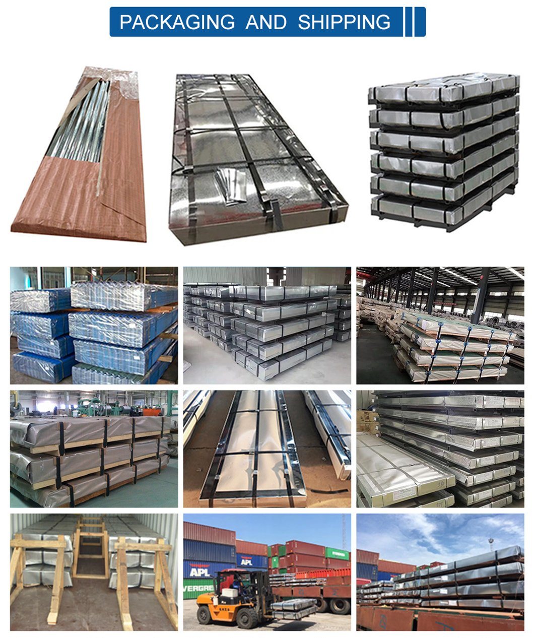 0.23mm Color Coated PVC/PVDF/PE/HDP Prepainted Gi Corrugated Galvanized Steel Roofing Sheets