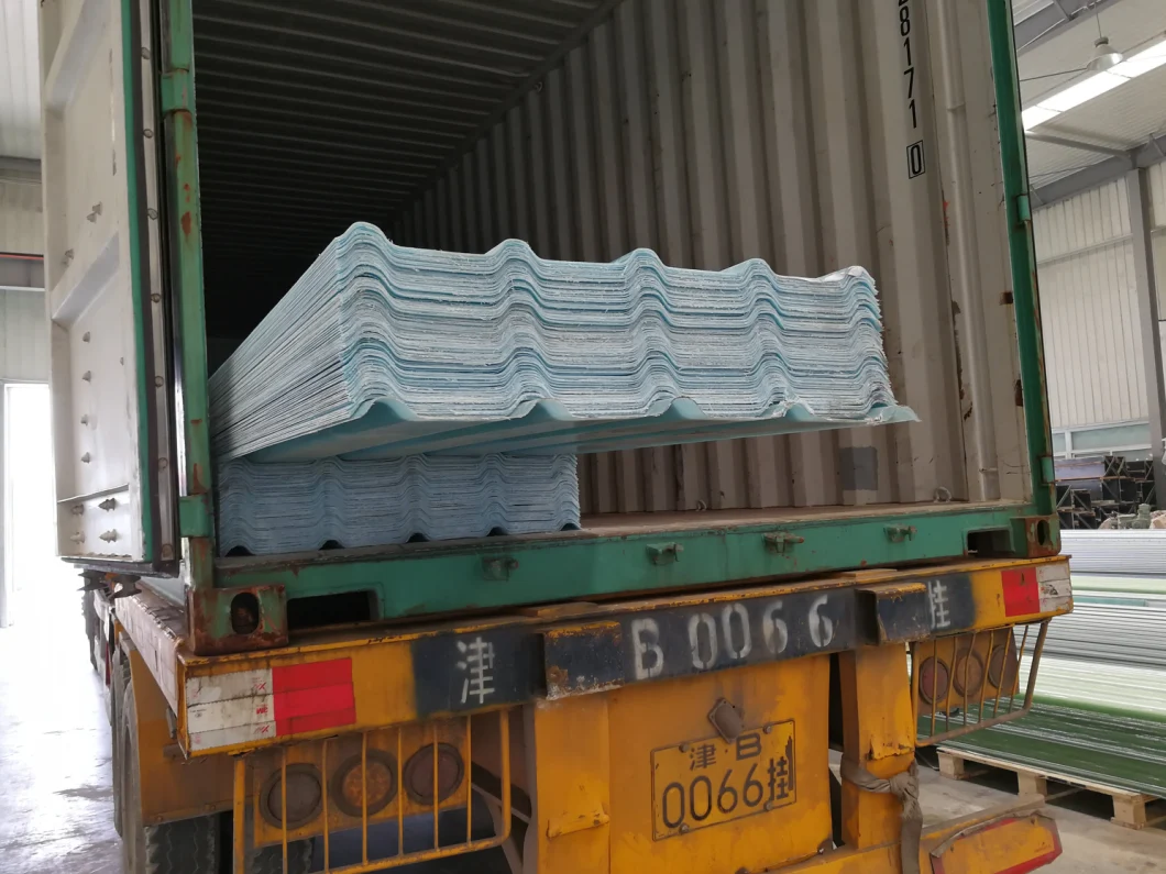 1.5mm Thickness FRP GRP Fiberglass Corrugated Polyester Sheet for Roofing