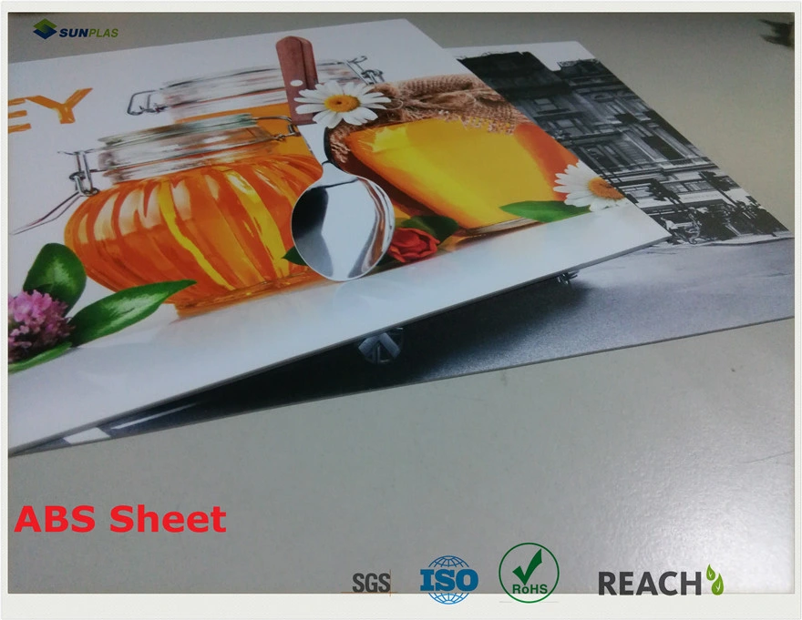 0.8mm, 1.0mm, 1.5mm, 2.0mm White ABS Sheet for Advertising Printing