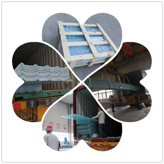 Anti-Corrosion Composite Fiberglass Plastic GRP FRP Corrugated Skylight Roofing Sheet