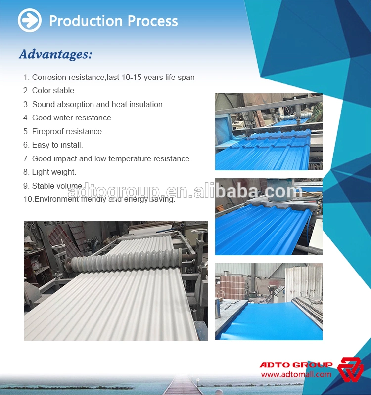 Adto Roofing Sheet PPGI Roofing Sheet/Corrugated Steel Sheet/Color Stone Coated Metal Roof Tiles in Low Price Metal Roofing