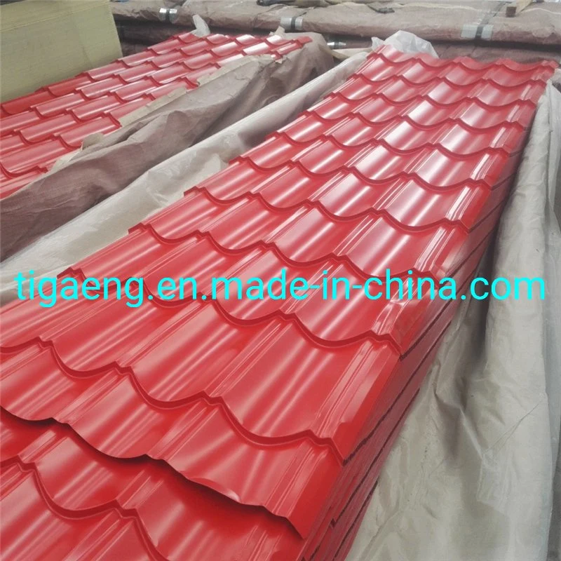 Building Material Ral Color Step Tiles Colorful Steel Roofing Tiles