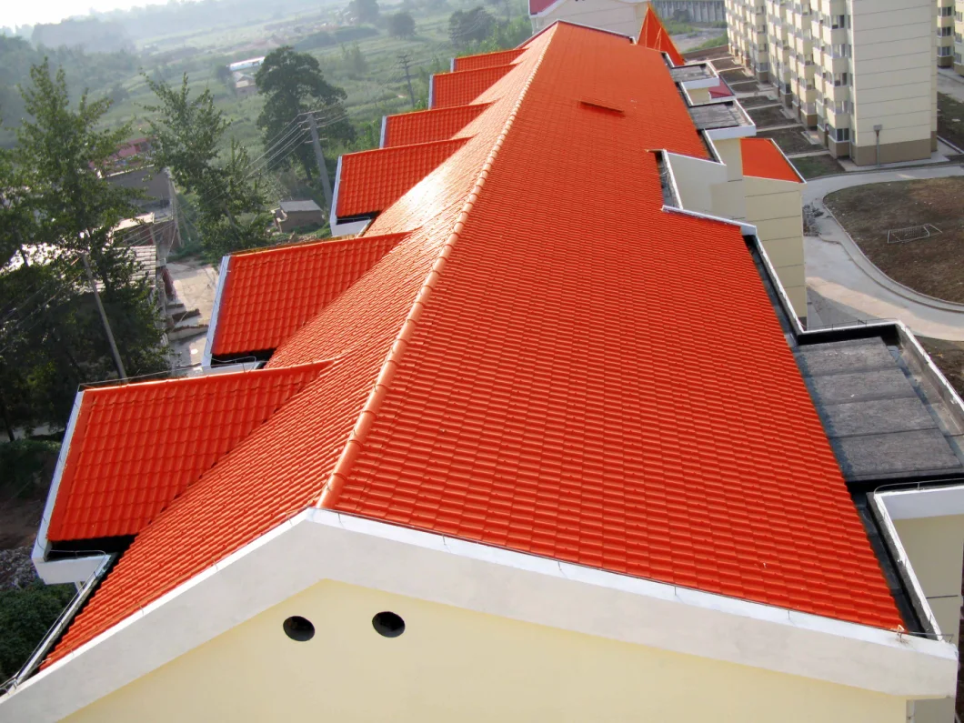 PVC/Apvc Spanish Corrosion Prevention and Heat Insulation Synthetic Resin Roofing Tile