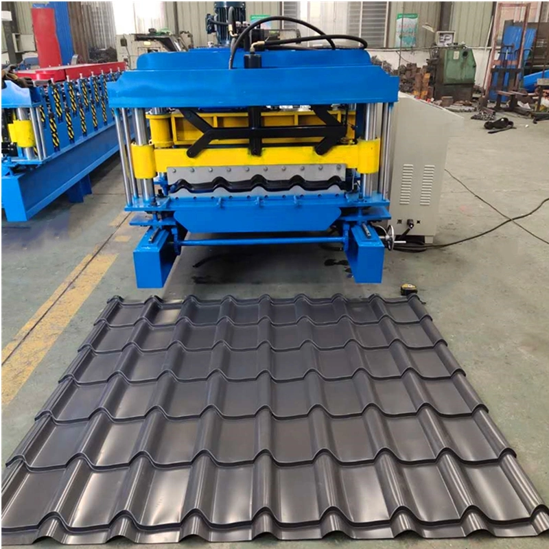 Aluminium Metal Glazed Tile Roofing Sheets Roll Forming Making Machinery