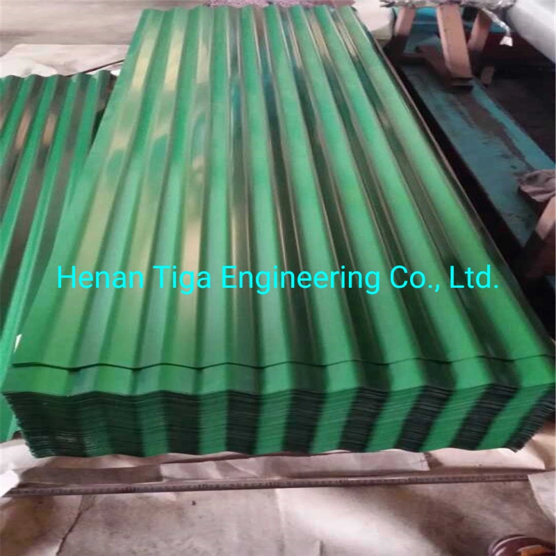 Embossed Corrugated Color Coated Galvanized Steel Sheeting PPGI Roof Tile