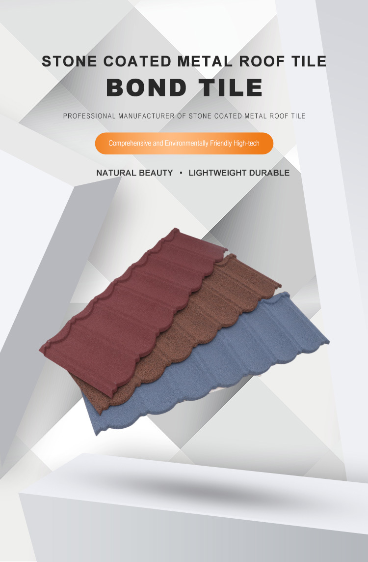 Colorful Steel Roofing Sheet Price Stone Coated Roofing Metal Tiles