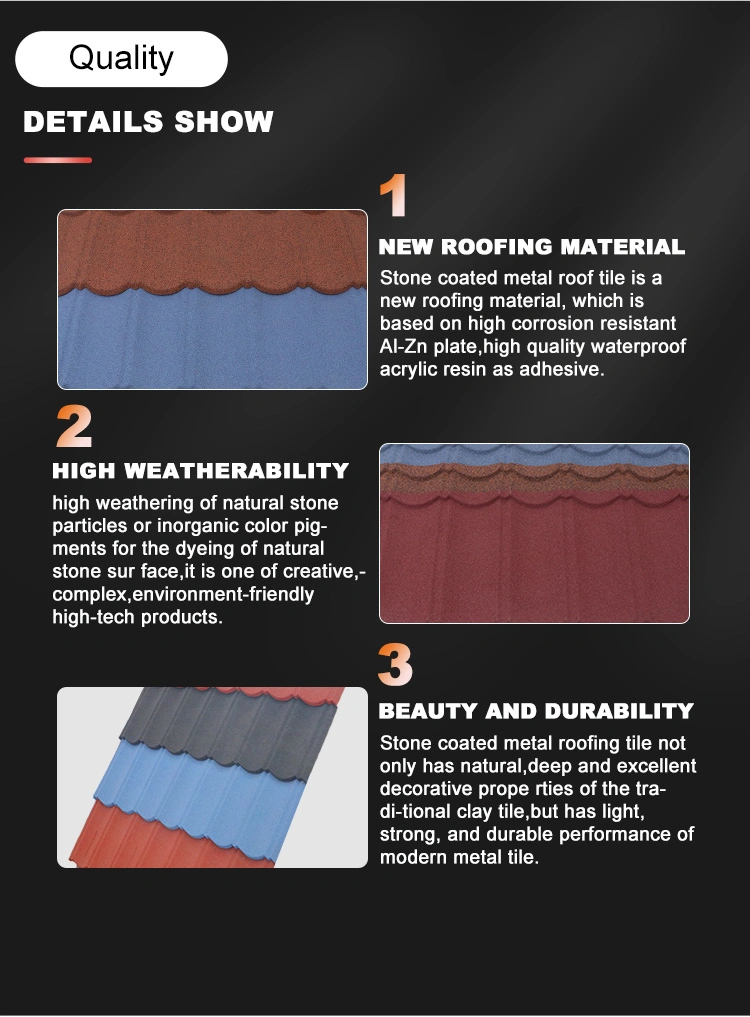 High Quality Solar Tiles Long Span Color Corrugated Roofing Sheet Sand Coated Roof Tile