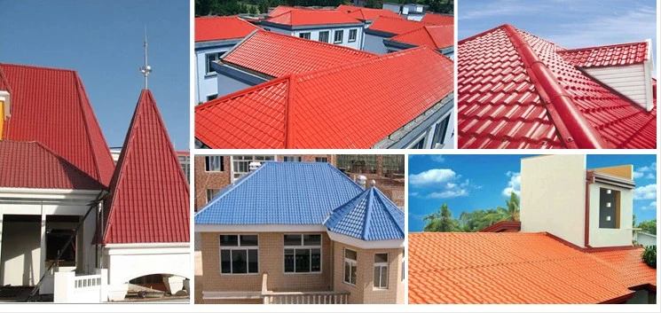 Synthetic Resin Roofing Sheet ASA Spanish Roofing Tile PVC Plastic Roof Tile