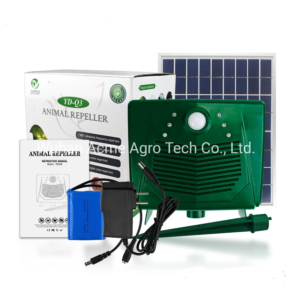 Solar Ultrasonic Elephant Bird Bat Repeller for Garden