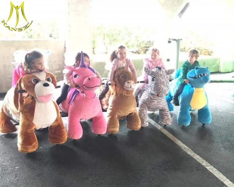 Hansel Plush Amusement Animal Ride Walking Electronic Stuffed Animal Riders