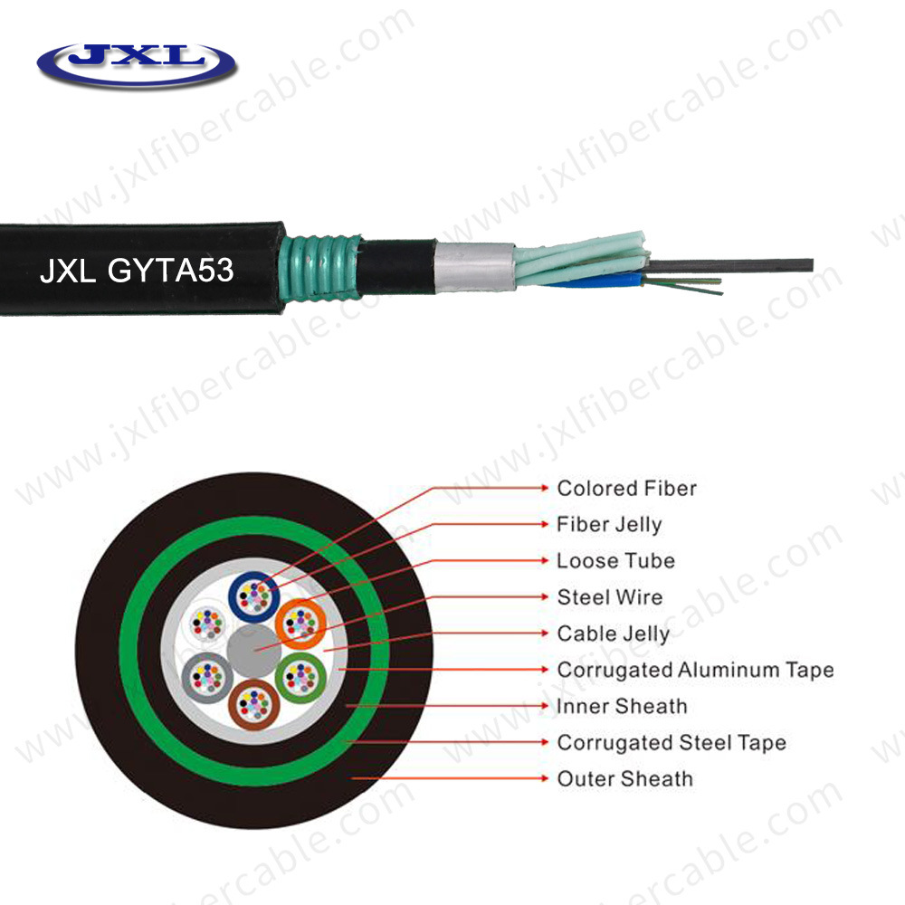 GYTA Single Mode 24 Core Fiber Optical Optic Cable Rodent Resistant Anti Rodent Cable