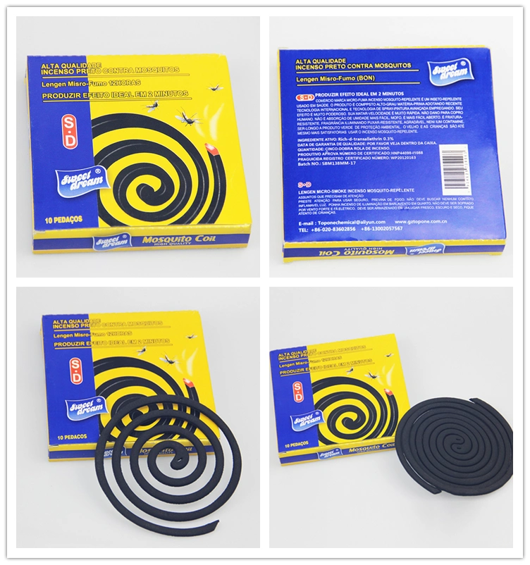 Effective Non Smoke Black Mosquito Coils High Quality Mosquito Repellent Incense Coil Make in China
