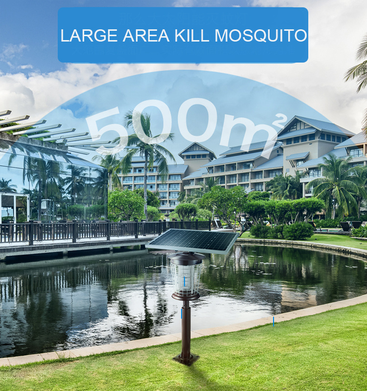 High Voltage Solar Mosquito Repeller Lamp Killer Bug Zapper Mosquito Trap