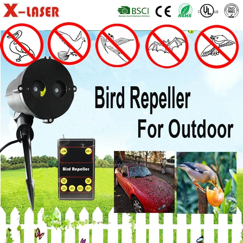Waterproof Outdoor Animal Laser Repeller with Flashing Laser Beam Repeller for Bird, Cats, Dogs, Repel-Pesticides