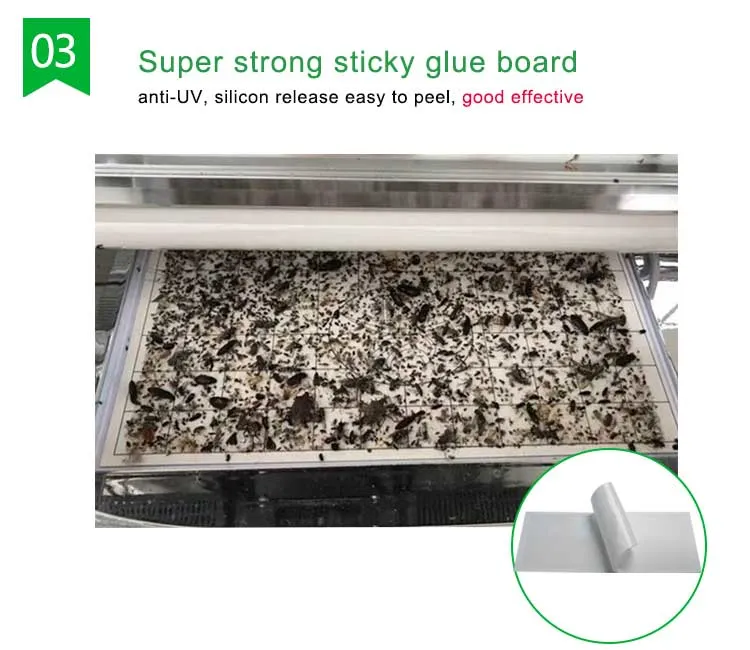 UV Lamp Commercial Sticky Paper Electric Fly Killer Glue Board Mosquito Catcher Electronic Insect Trap