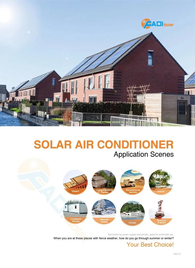 Fadi 24000 BTU 100% Solar Powered AC Air Conditioner Solar Powered Hybrid DC Solar