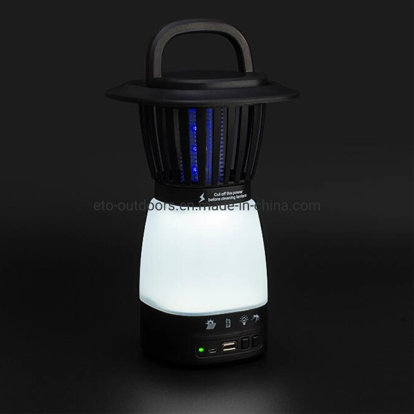 Factory Sale Solar Rechargeable LED Mosquito Killer Lantern Mosquito Repellent Lamp Bug Zapper Insect Killer Fly Trap