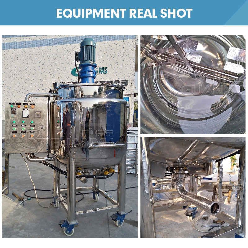 Vacuum Homogenizing Emulsifier for Ointment Cream Hydraulic Lifting Type Oil-Containing Water Tank