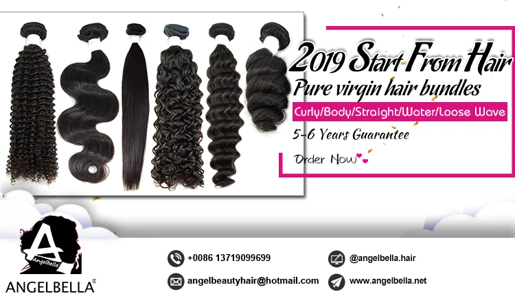 Angelbella Double Drawn Virgin Brazilian Hair Deep Wave Human Hair Extension Malaysian Hair Product