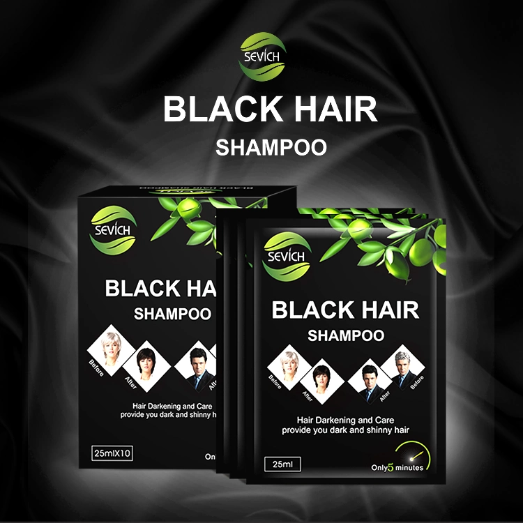 Wholesale Black Hair Care Product Argan Oil Black Hair Color Dye Shampoo