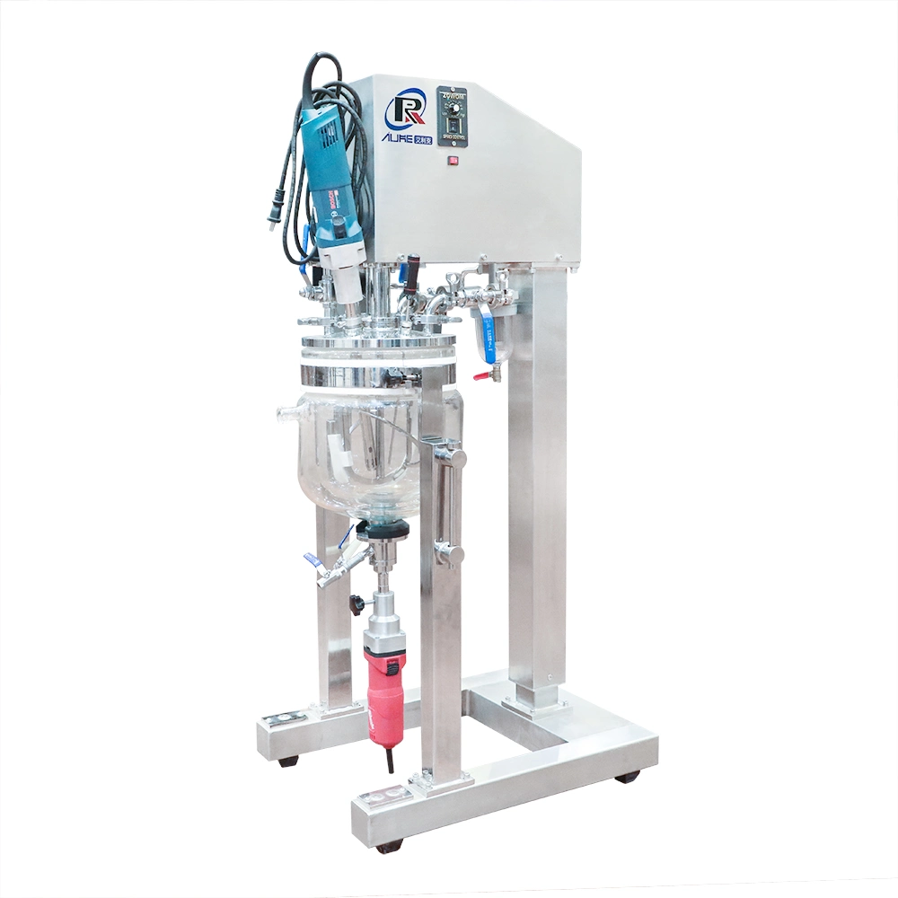 Laboratory Eric-5L Glass Vacuum Emulsifying Homogenizer Mixer for Sample Mixing Machine Blender