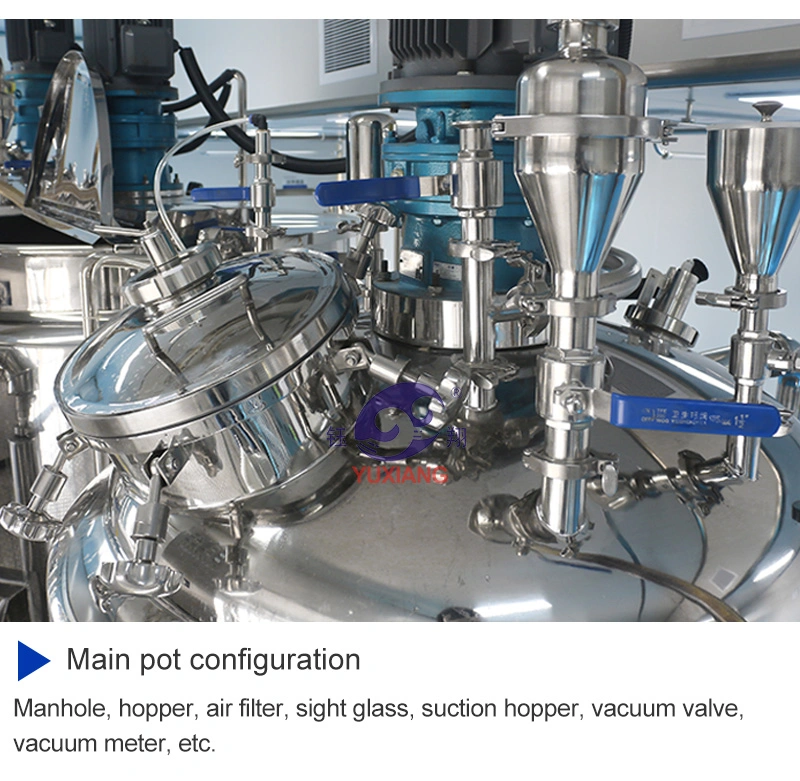 Paint Vacuum Homogenizer Mixer Chemical Vacuum Emusification Blender Cosmetic Blender
