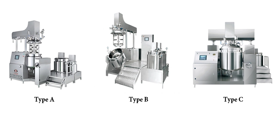 Customized Lifting Vacuum Homogenizer Emulsifier Cosmetic Body Lotion Cream Mixer Making Machine