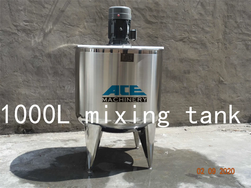 Best Price Liquid Emulsifying Homogenizer Tank Electric Steam Heating Mixer Jacketed Stainless Steel Mixing Tank with Agitator