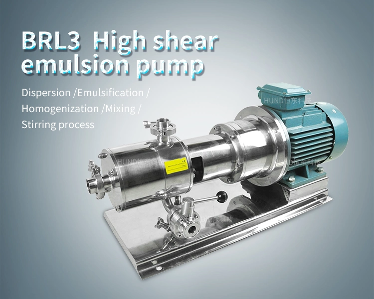 2800rpm Dispersion Pipeline Automatic Ointment Homogenizer Mixer High Shear Inlined Pump