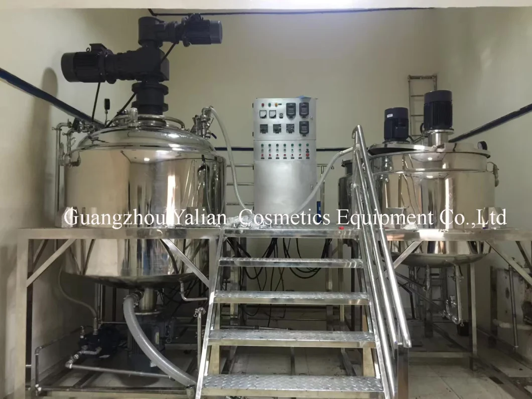 Pharmaceutical Mixer Equipment and Electrical Heating Vacuum Mixing Tank Cream Vacuum Homogenizer